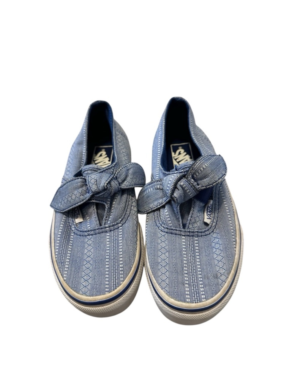 Vans Kids Blue Slip-On Bow Sneakers